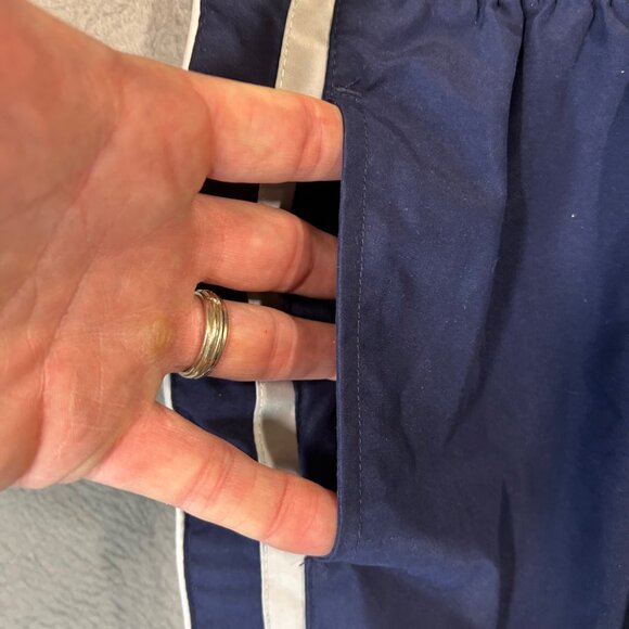 Reebok Boys Size 8 Breakaway Track Pants Snap Legs Elastic Waist Navy GUC - Picture 3 of 11